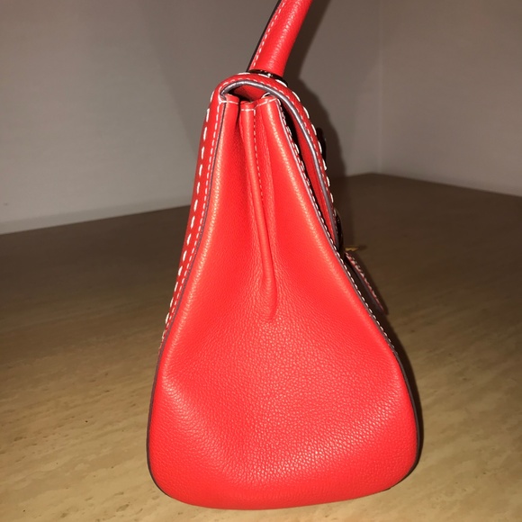 Authentic DELVAUX Brillant MM S Rodéo Surpiqué Con - Picture 2 of 8